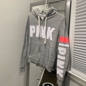PINK zip up sweatshirt